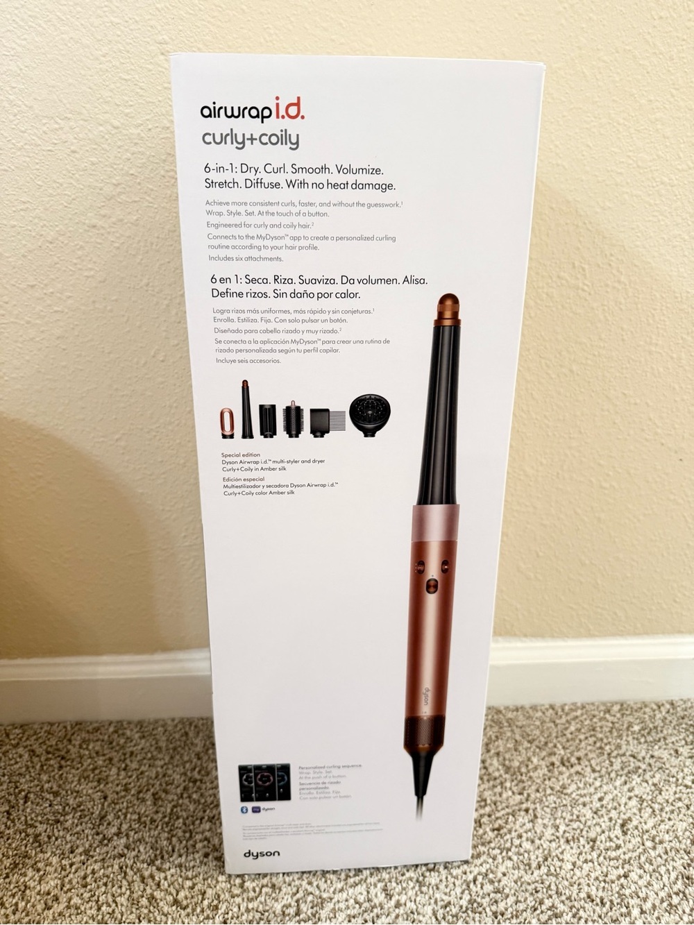 Dyson Airwrap Curly+Coily Multi-Styler in Copper/Rose Gold/ brand new